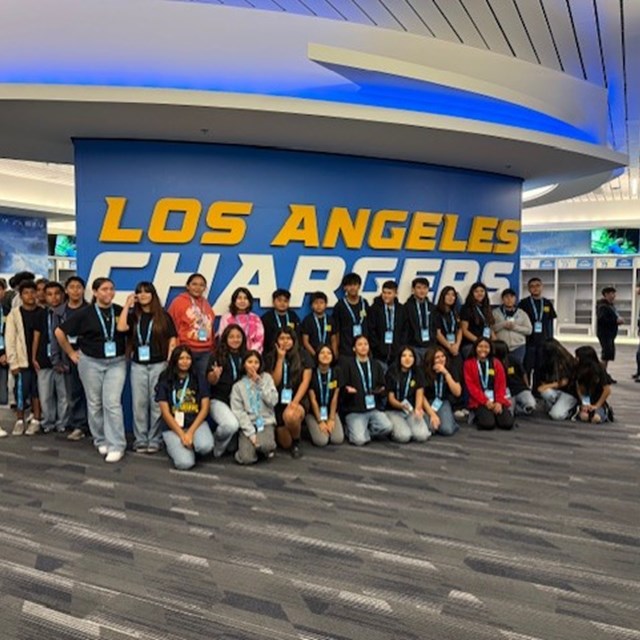 AVID students visit Sofi Stadium for a STEM experience