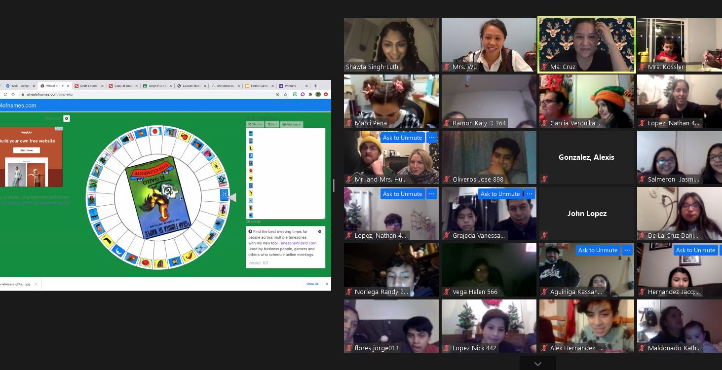 Annual Doig Family Game Night! Loteria!