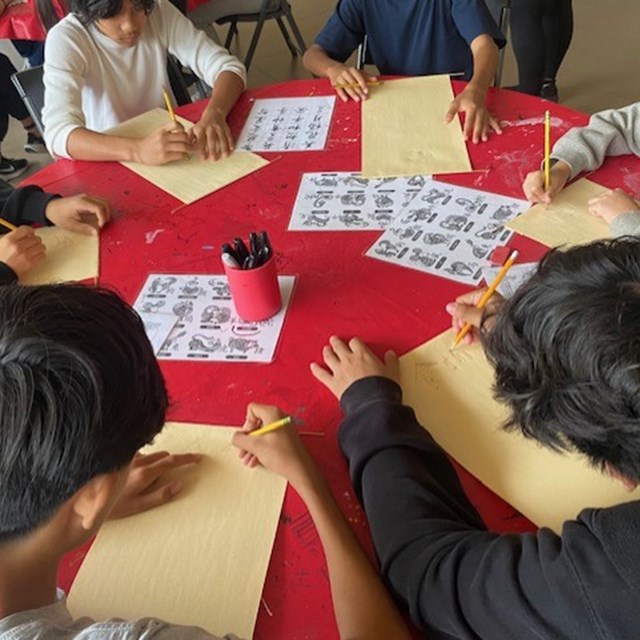 Doig Spartans learn about Ancient Chinese culture during a Bowers Museum Filed Trip